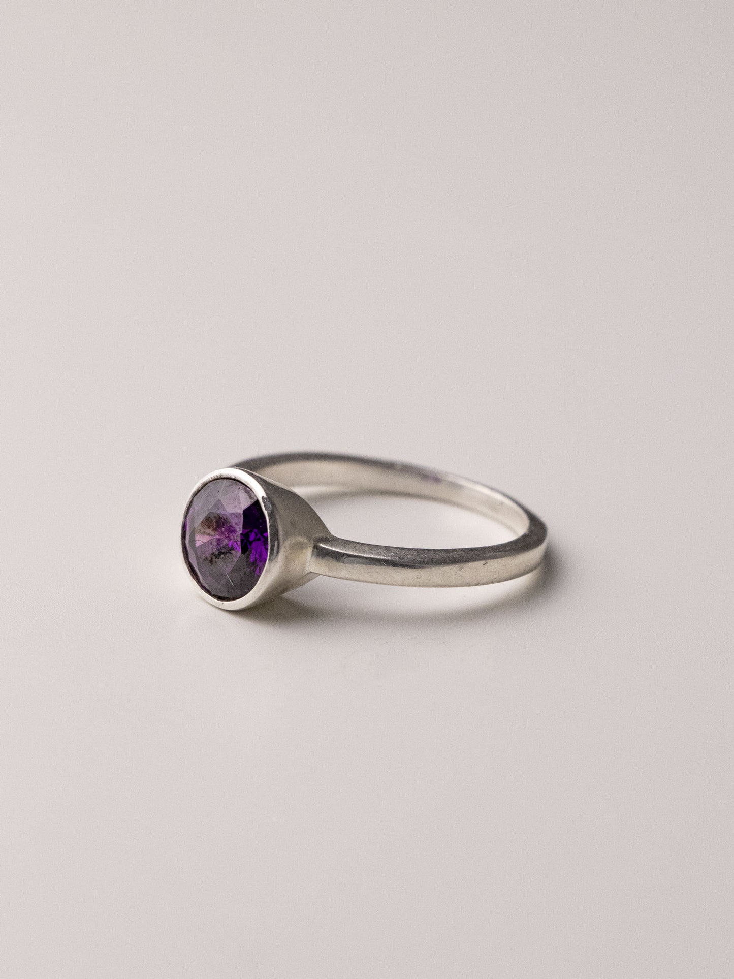 MELODY SILVER RING - Purple