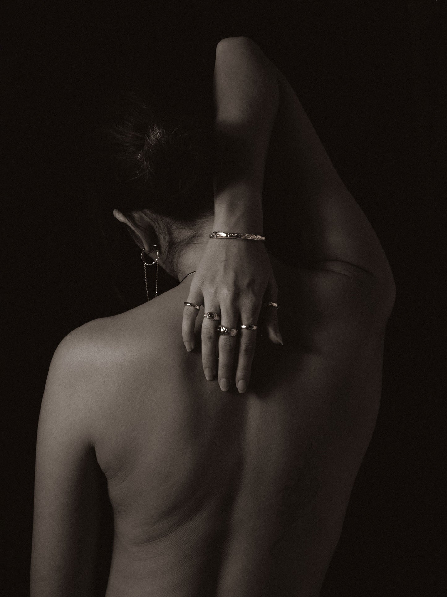 Χειροποίητο ανοιγόμενο βραχιόλι από ασήμι 999