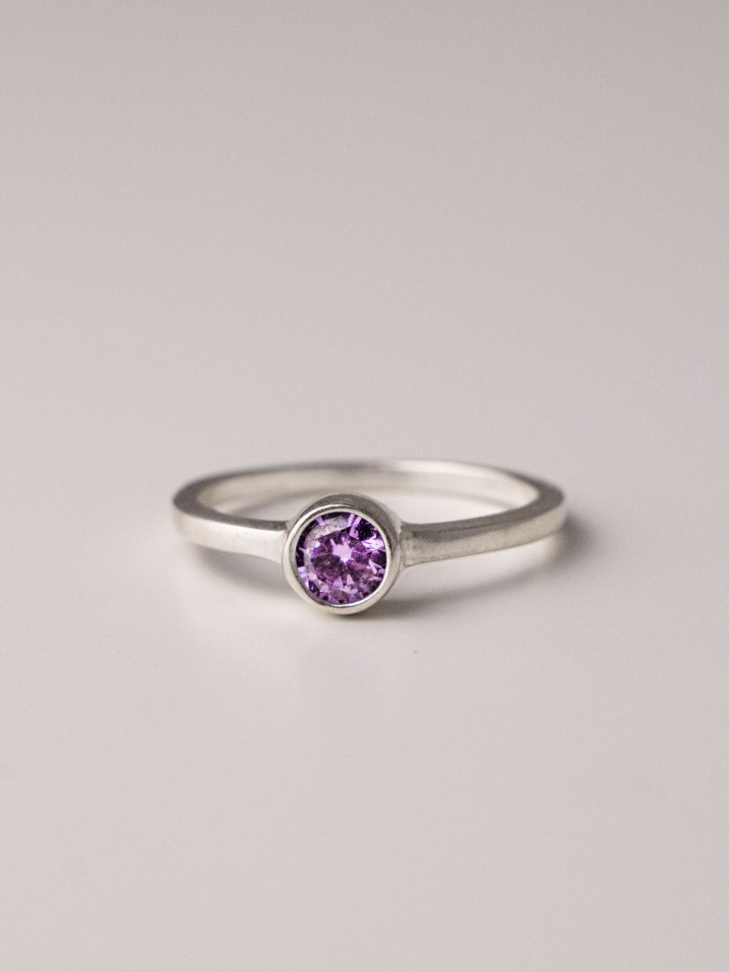 HARMONY SILVER RING - Lilac