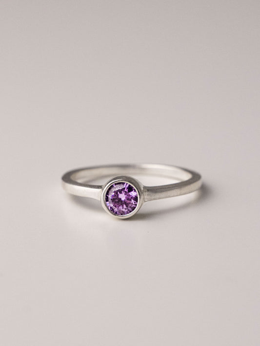 HARMONY SILVER RING - Lilac