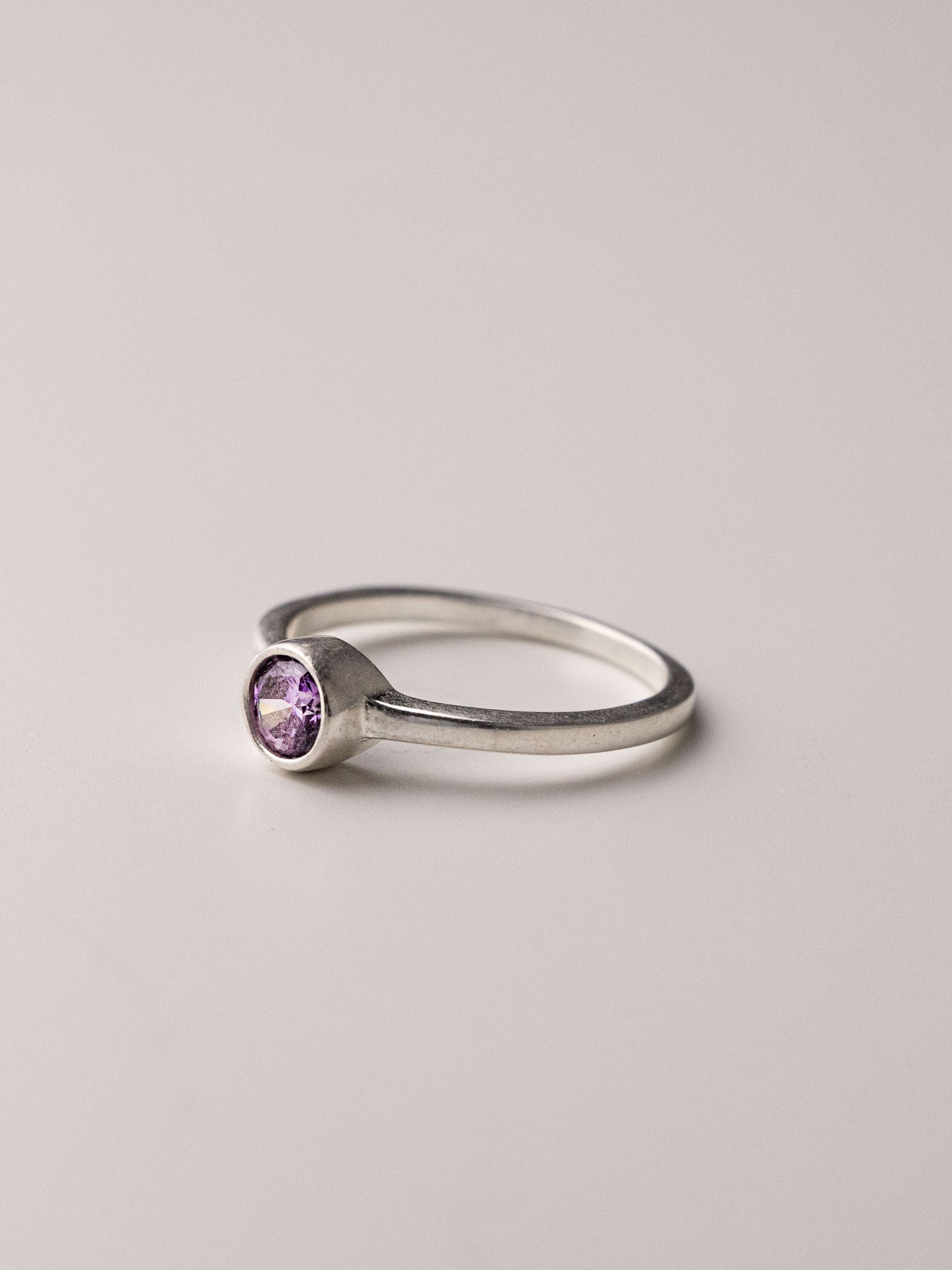 HARMONY SILVER RING - Lilac