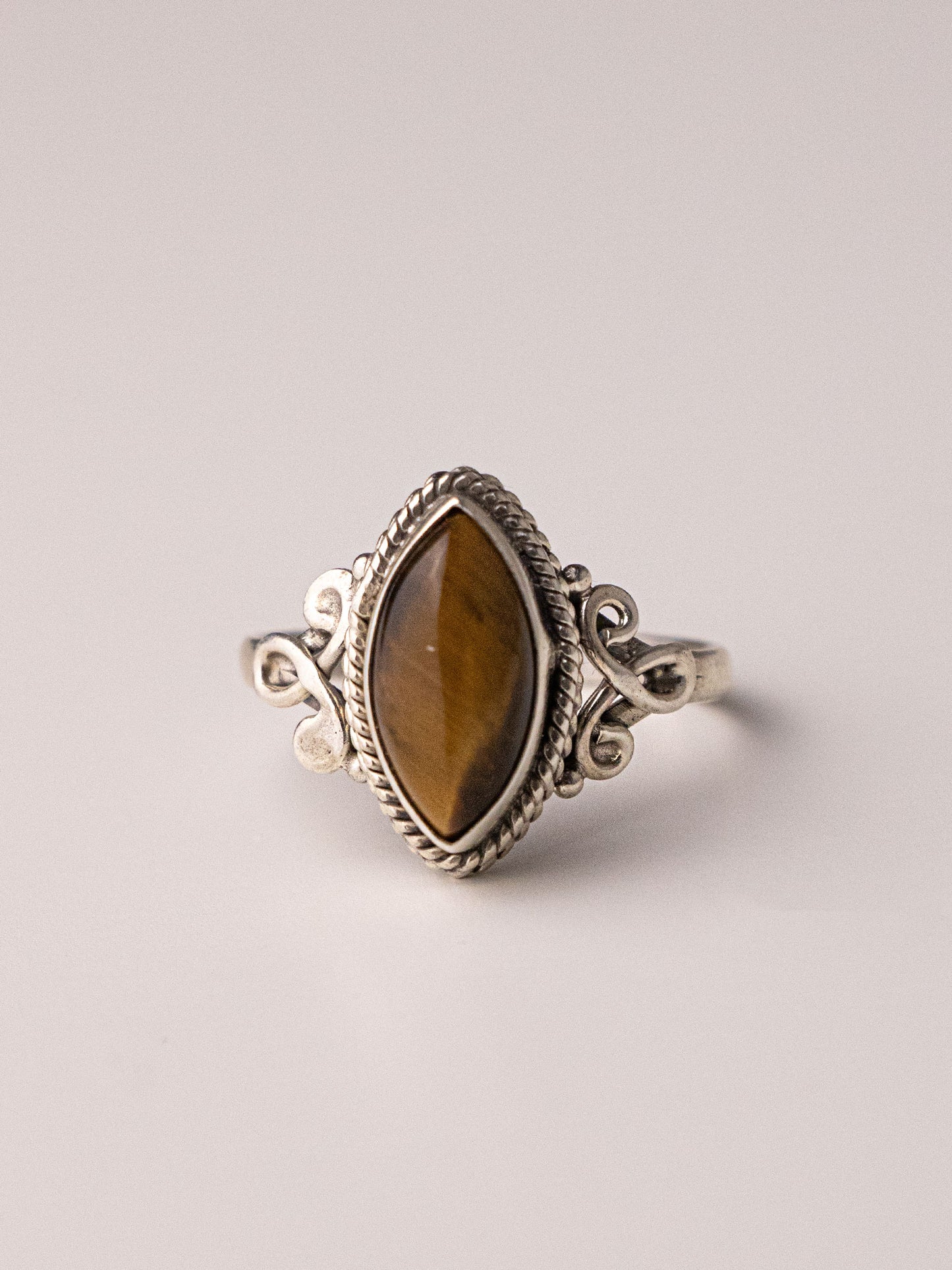 ORION SILVER RING - Tiger's Eye