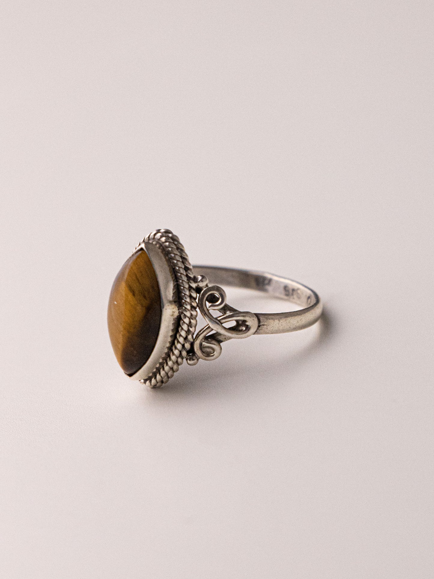 ORION SILVER RING - Tiger's Eye