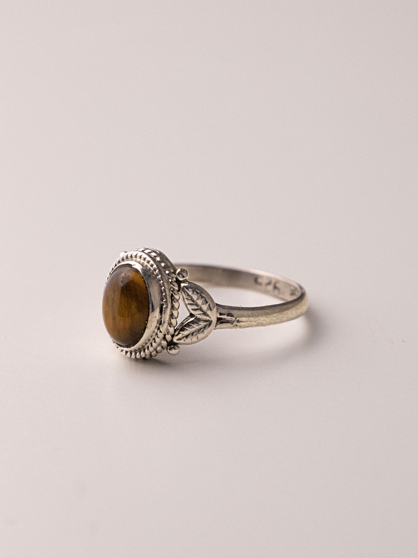 STELLA SILVER RING - Tiger's Eye