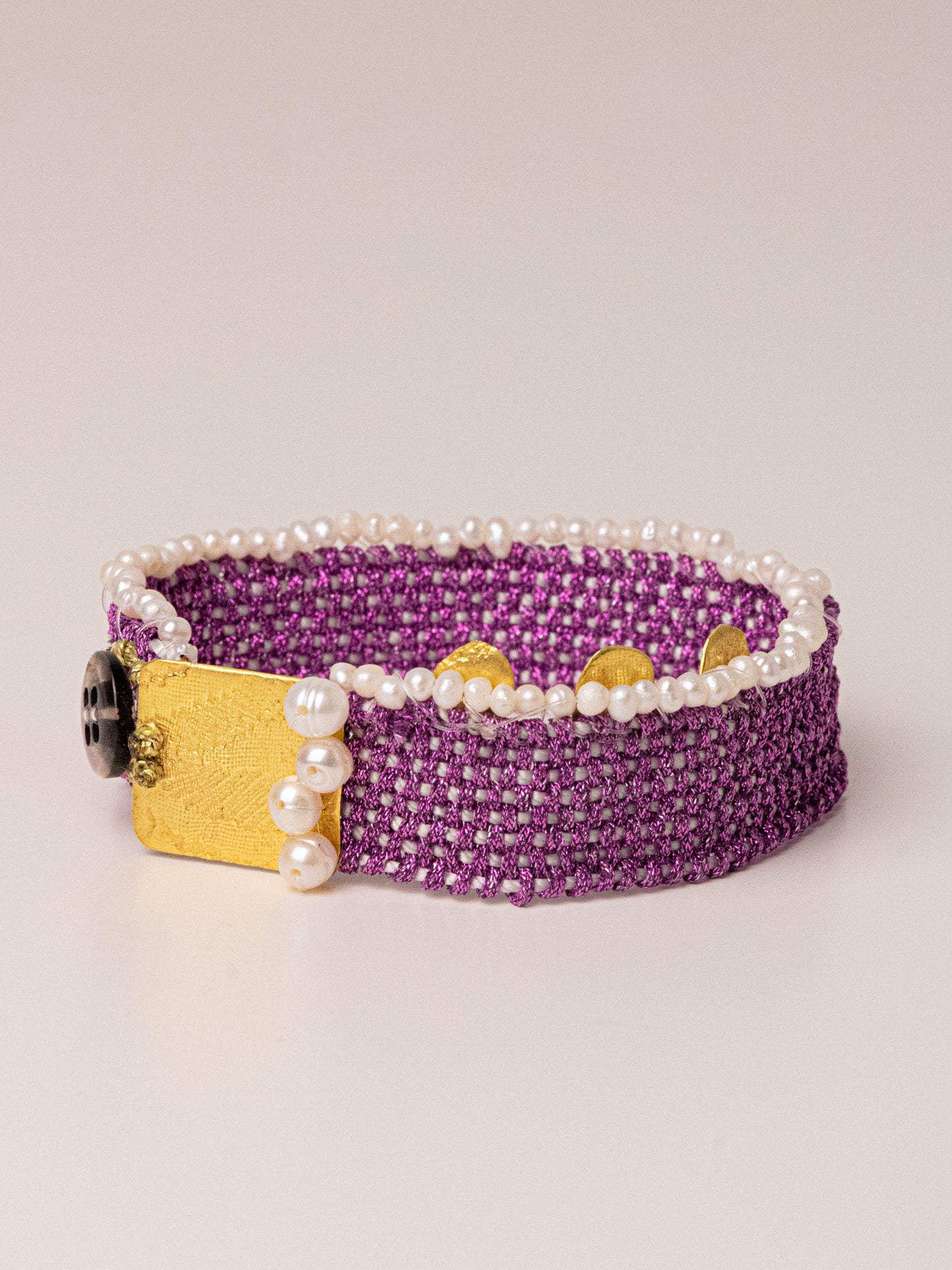 KYRA SILVER BRACELET - Purple