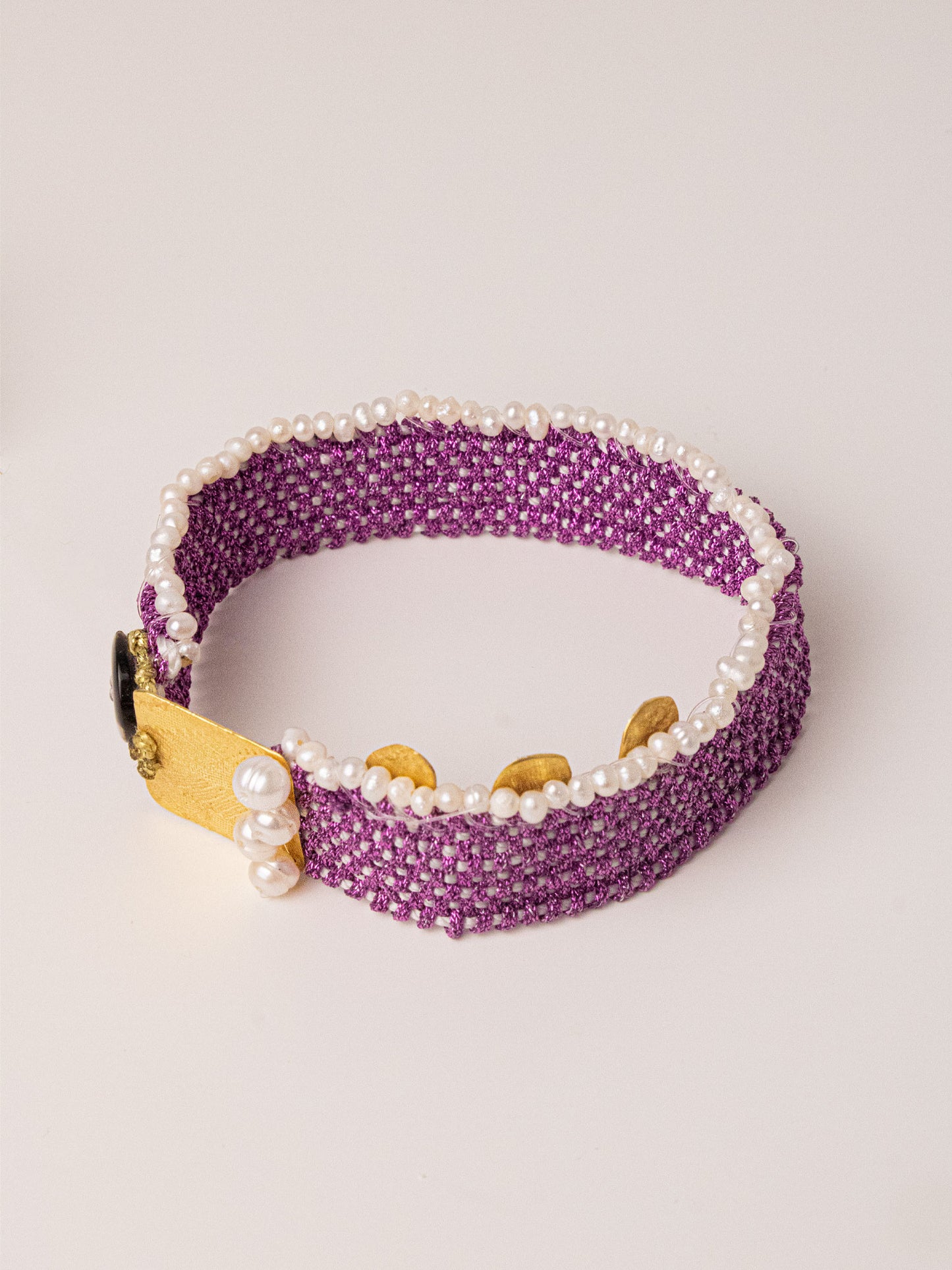 KYRA SILVER BRACELET - Purple