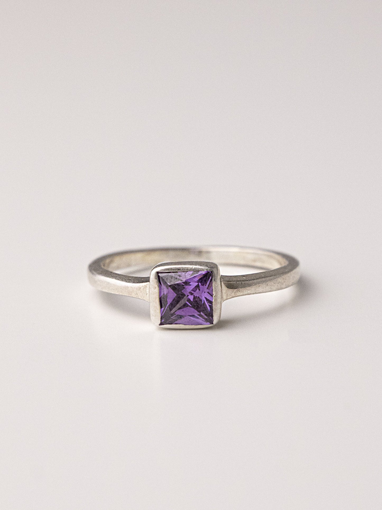 PHOENIX SILVER RING - Purple
