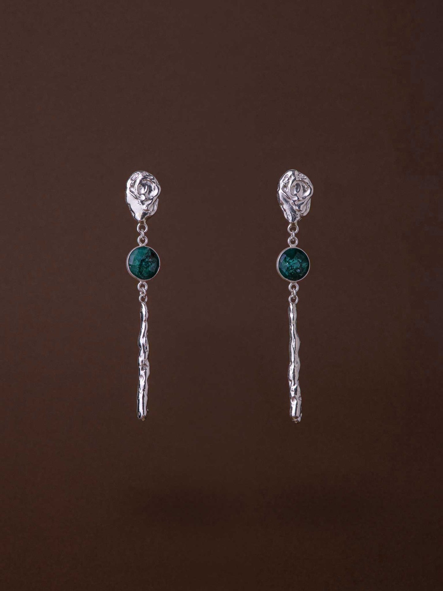 APHRODITE EARRINGS - Σμαράγδι