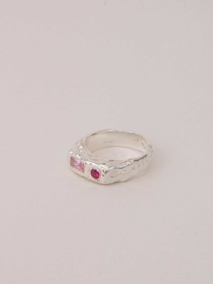 ETHRA SIGNET RING - Ροζ