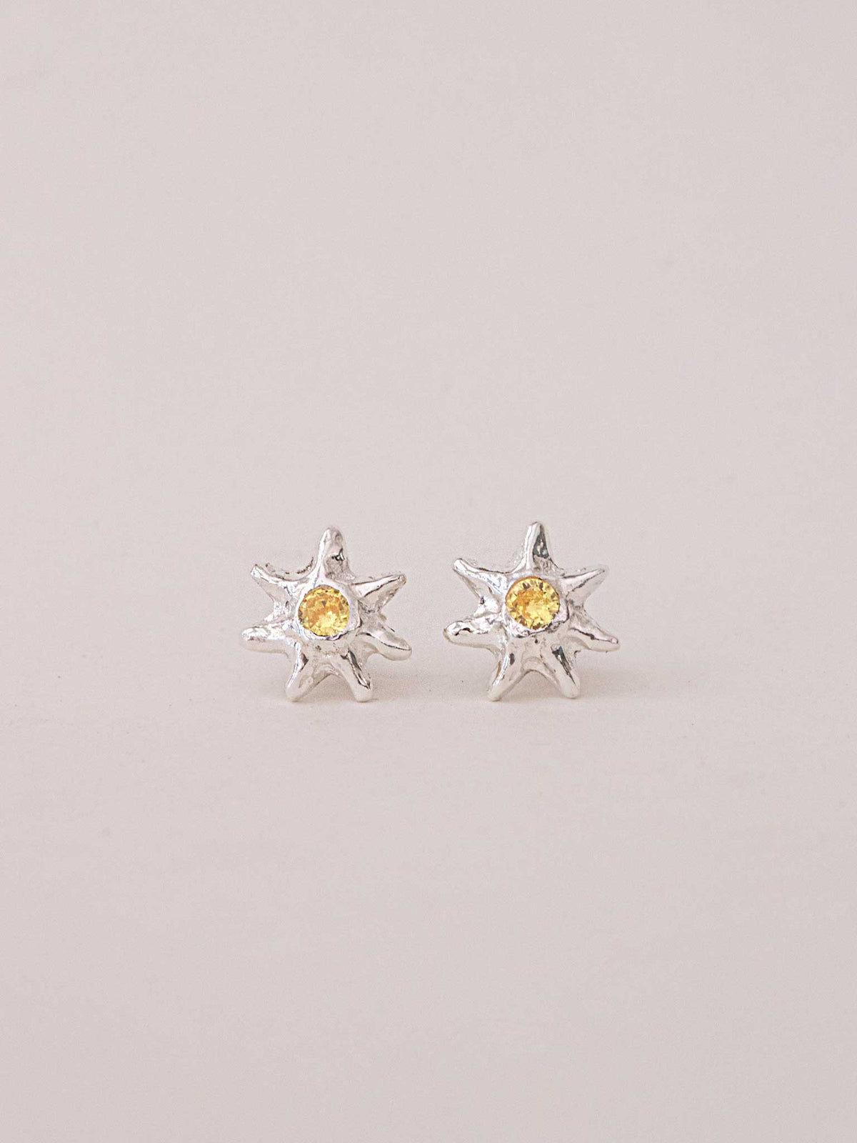 HELIOS STUD EARRINGS - Κίτρινο