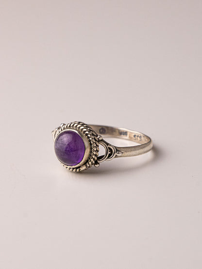 ANDROMEDA SILVER RING - Amethyst