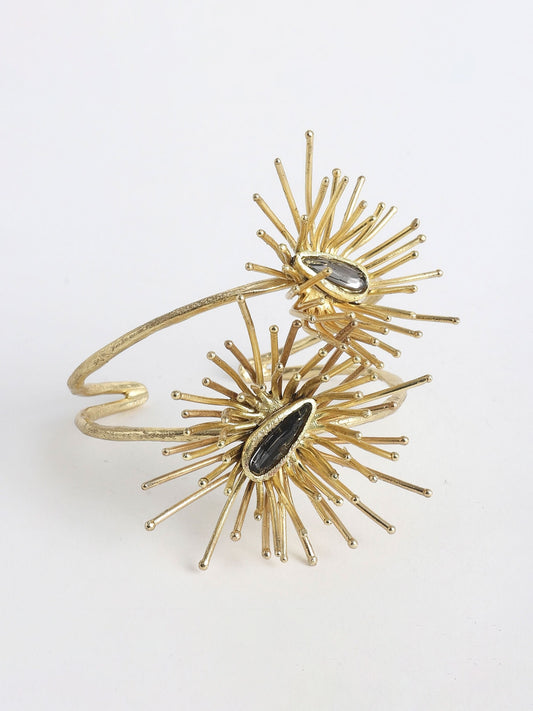 Χειροποίητo ανοιγόμενο βραχιόλι με κρύσταλλα Swarovski κατασκευασμένο στην Ελλάδα