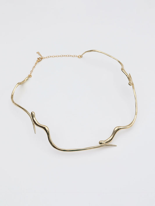 Χειροποίητo κολιέ τσόκερ με καμπύλες κατασκευασμένο στην Ελλάδα